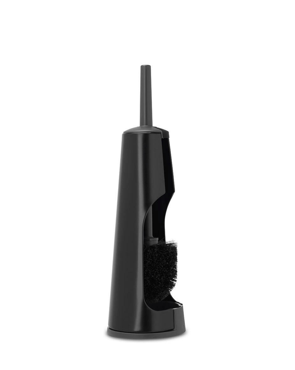 GARNITURA TOALETNE ČETKE crna metal RENEW - crna, Basics, metal/plastika (12/42/12cm) - Brabantia