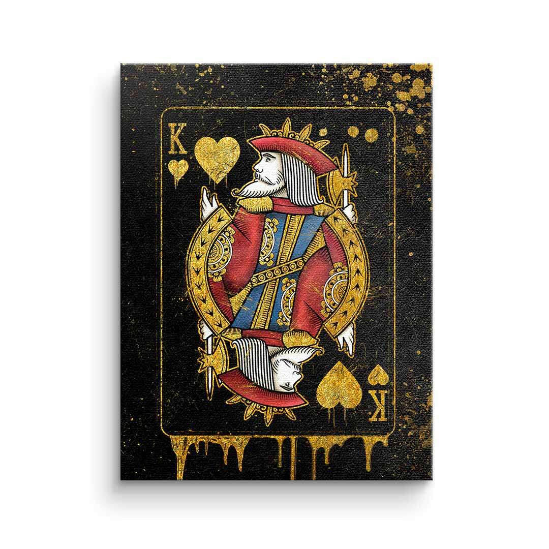 XXXLutz Leinwandbild King Card Mehrfarbig