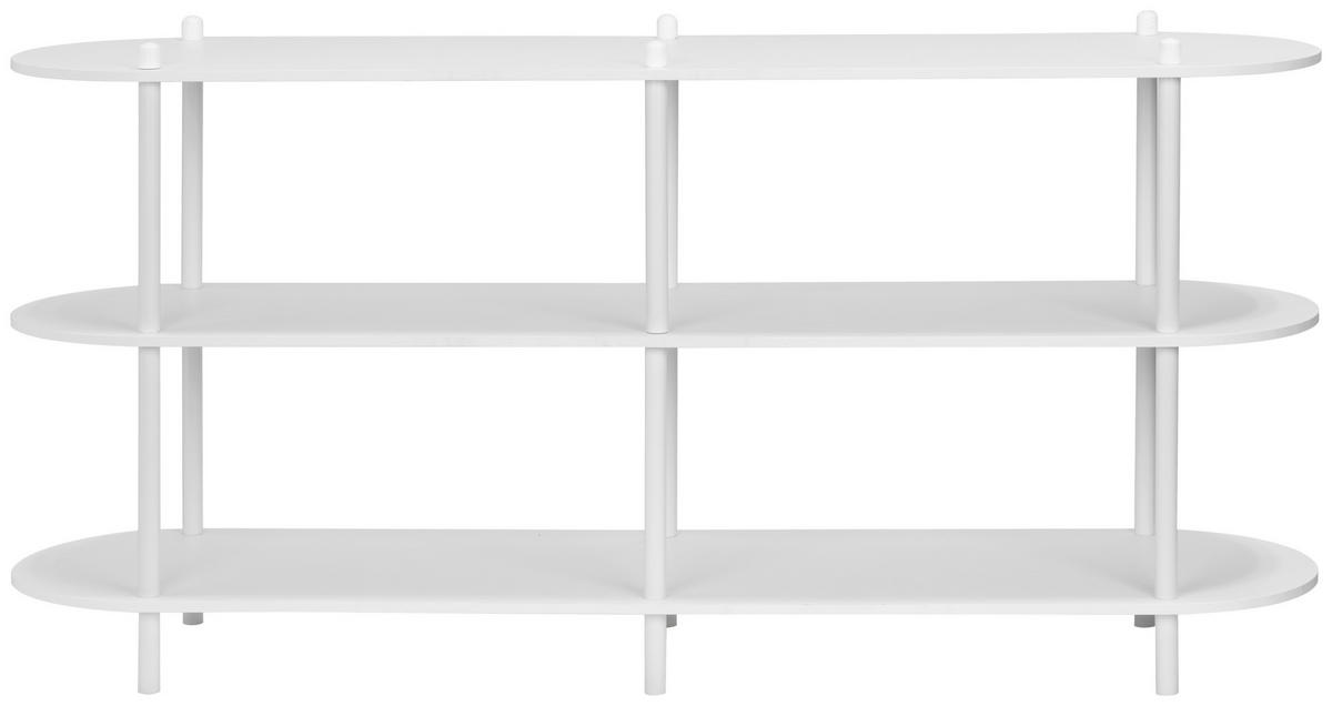 REGAL  160/70/38 cm Weiß  - Weiß, MODERN, Holzwerkstoff/Metall (160/70/38cm) - PBJ