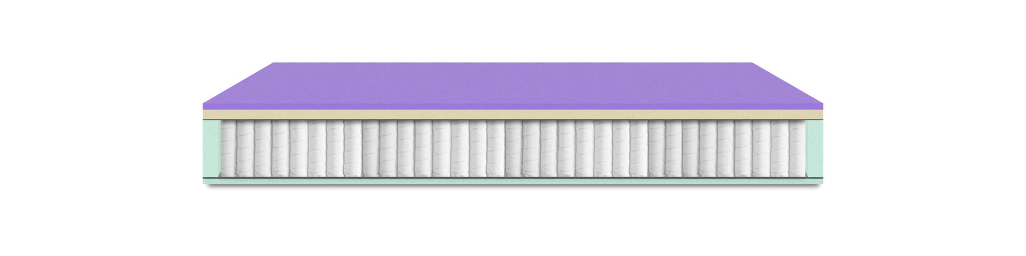 MADRAC   200/90 cm    - bijela, Moderno, tekstil (200/90cm) - Swedish Line