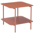 BEISTELLTISCH 48,4/45/40 cm Terracotta quadratisch  - Terracotta, Design, Metall (48,4/45/40cm) - Carryhome