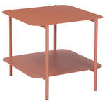 BEISTELLTISCH 48,4/45/40 cm Terracotta quadratisch  - Terracotta, Design, Metall (48,4/45/40cm) - Carryhome