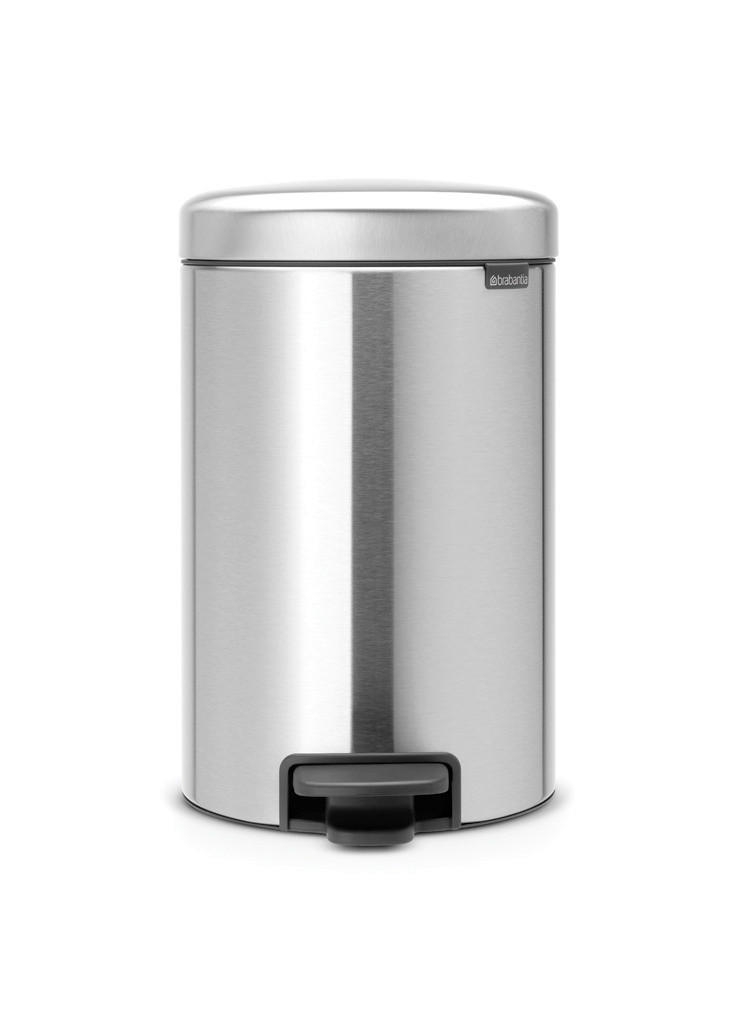 ABFALLEIMER NEW ICON 12 L  - Silberfarben, Basics, Kunststoff/Metall (25.1/41.1/33.8cm) - Brabantia