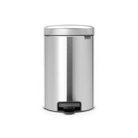 ABFALLEIMER NEW ICON 12 L  - Silberfarben, Basics, Kunststoff/Metall (25.1/41.1/33.8cm) - Brabantia