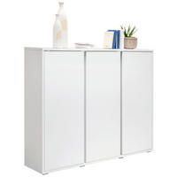 SCHUHSCHRANK  in 145/120/34 cm  - Weiß, KONVENTIONELL, Holzwerkstoff (145/120/34cm) - Xora