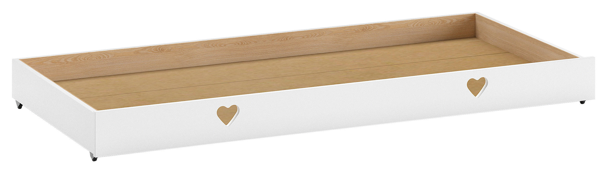BETTSCHUBKASTEN 196/19,4/93,9 cm Weiß  - Weiß, Natur, Holzwerkstoff (196/19,4/93,9cm) - MID.YOU