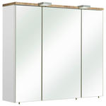 SPIEGELSCHRANK 80/70/20 cm  - Weiß, KONVENTIONELL, Glas/Holzwerkstoff (80/70/20cm) - Xora