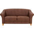 SITZGARNITUR Mikrofaser Braun - Eichefarben/Beige, LIFESTYLE, Holz/Textil (204/81/85cm) - Landscape