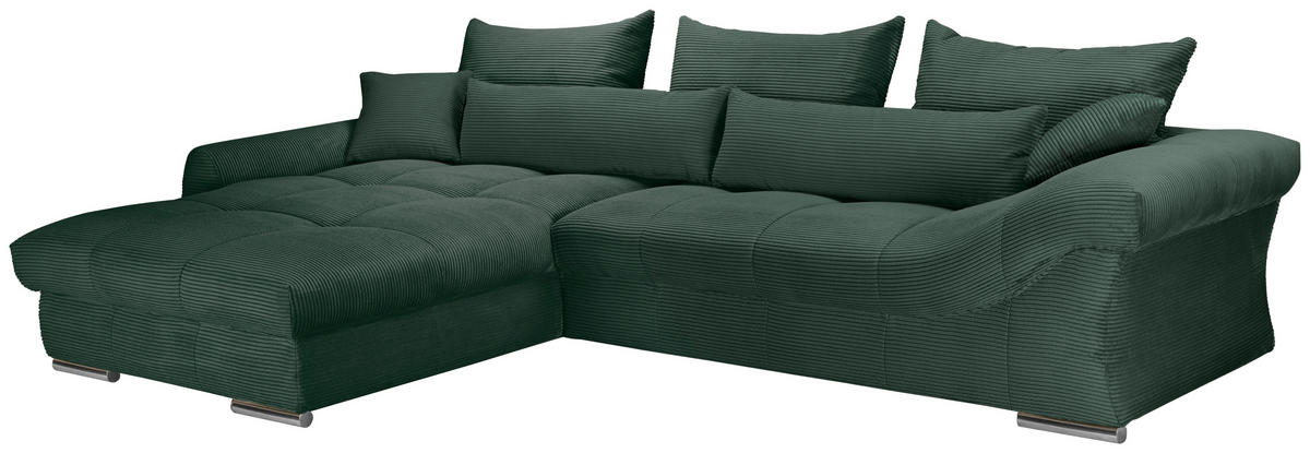 Freisteller von Carryhome ECKSOFA Dunkelgrün Cord.