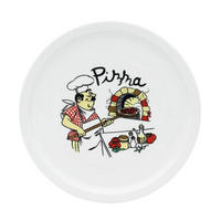 TANJUR ZA PIZZU  30 cm           MIA CUCINA   - bijela/višebojno, Basics, keramika (30cm) - Boxxx