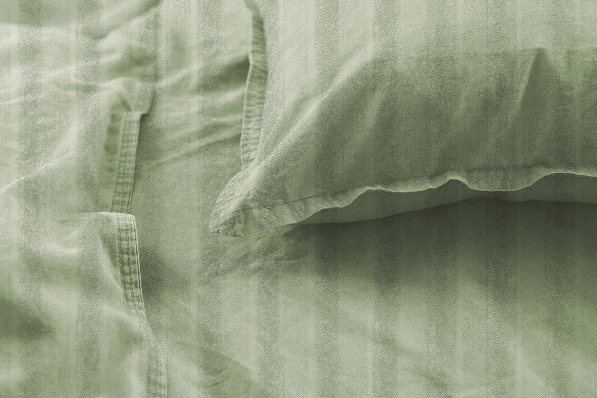 BETTWÄSCHE Renforcé 135/200 cm  - Olivgrün, Basics, Textil (135/200cm)