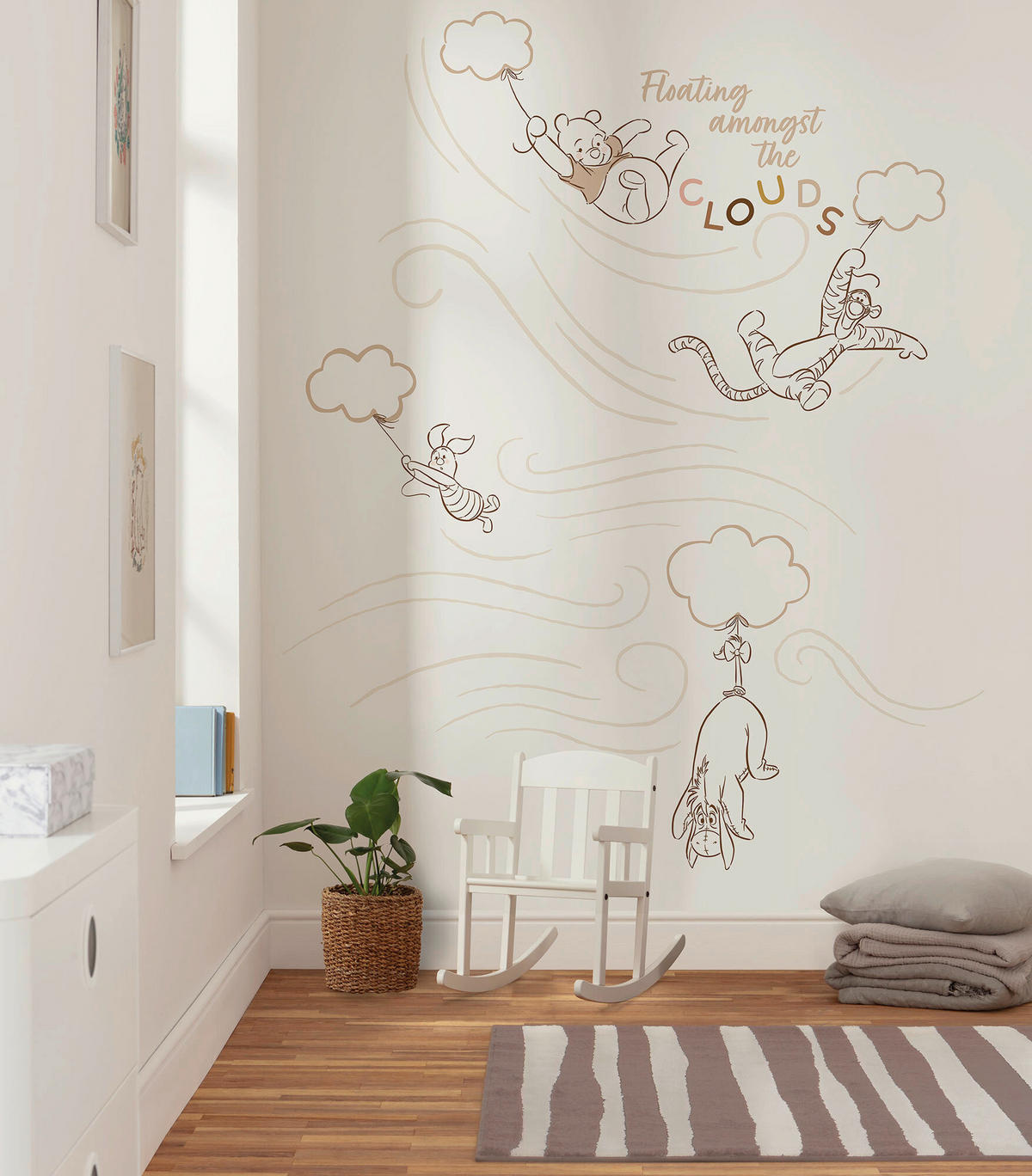 FOTOTAPETE WINNIE THE POOH A BLUSTER DAY  - Beige, Design, Textil (200/250cm) - Disney