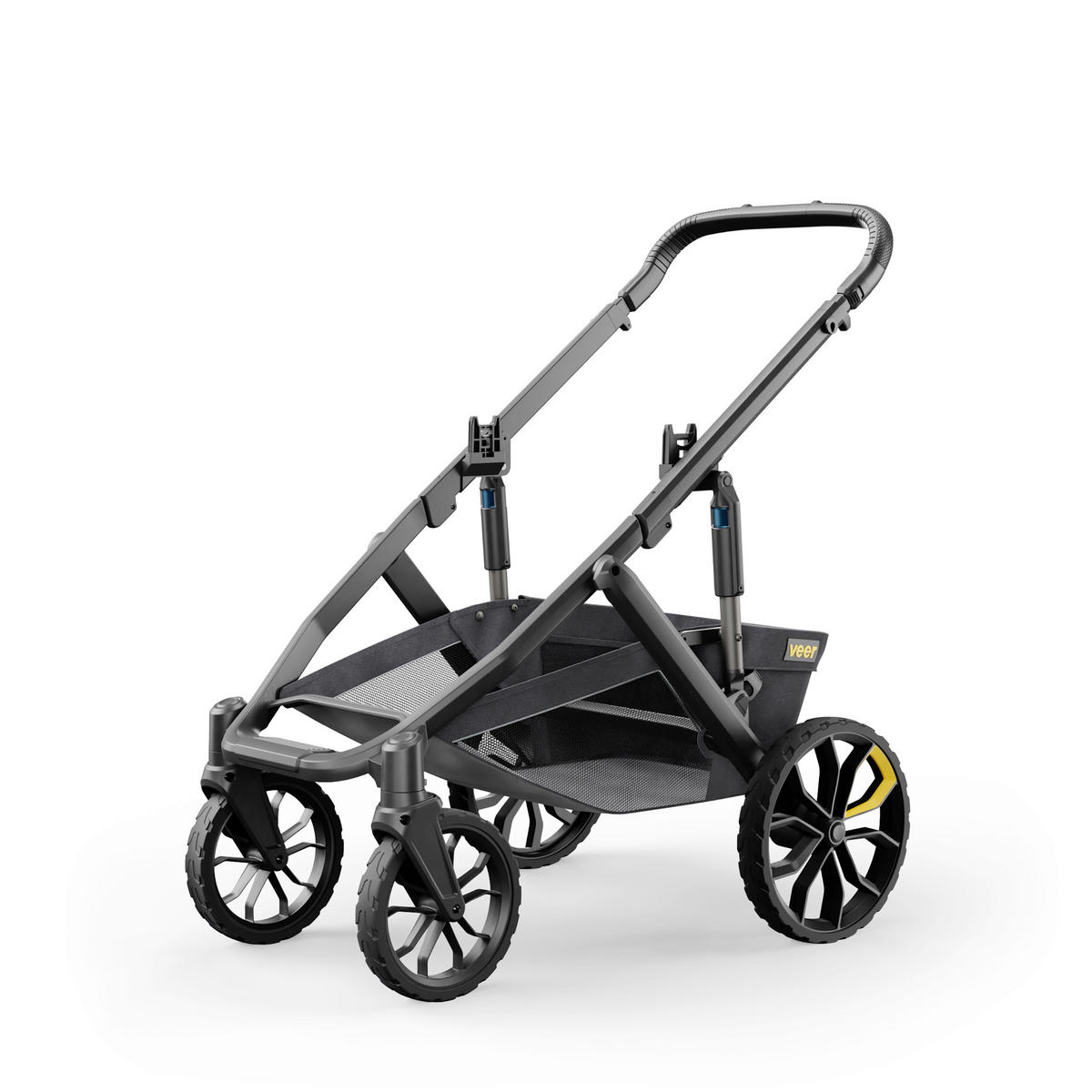 KINDERWAGENGESTELL Veer Switchback &Roll  - Dunkelgrau, Basics, Metall (91/107cm) - Veer