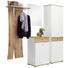 GARDEROBENSCHRANK 58/205/40 cm - Eichefarben/Weiß, Design, Holzwerkstoff/Metall (58/205/40cm) - Carryhome GARDEROBENSCHRANK 58/205/40 cm - Eichefarben/Weiß, Design, Holzwerkstoff/Metall (58/205/40cm) - Carryhome
