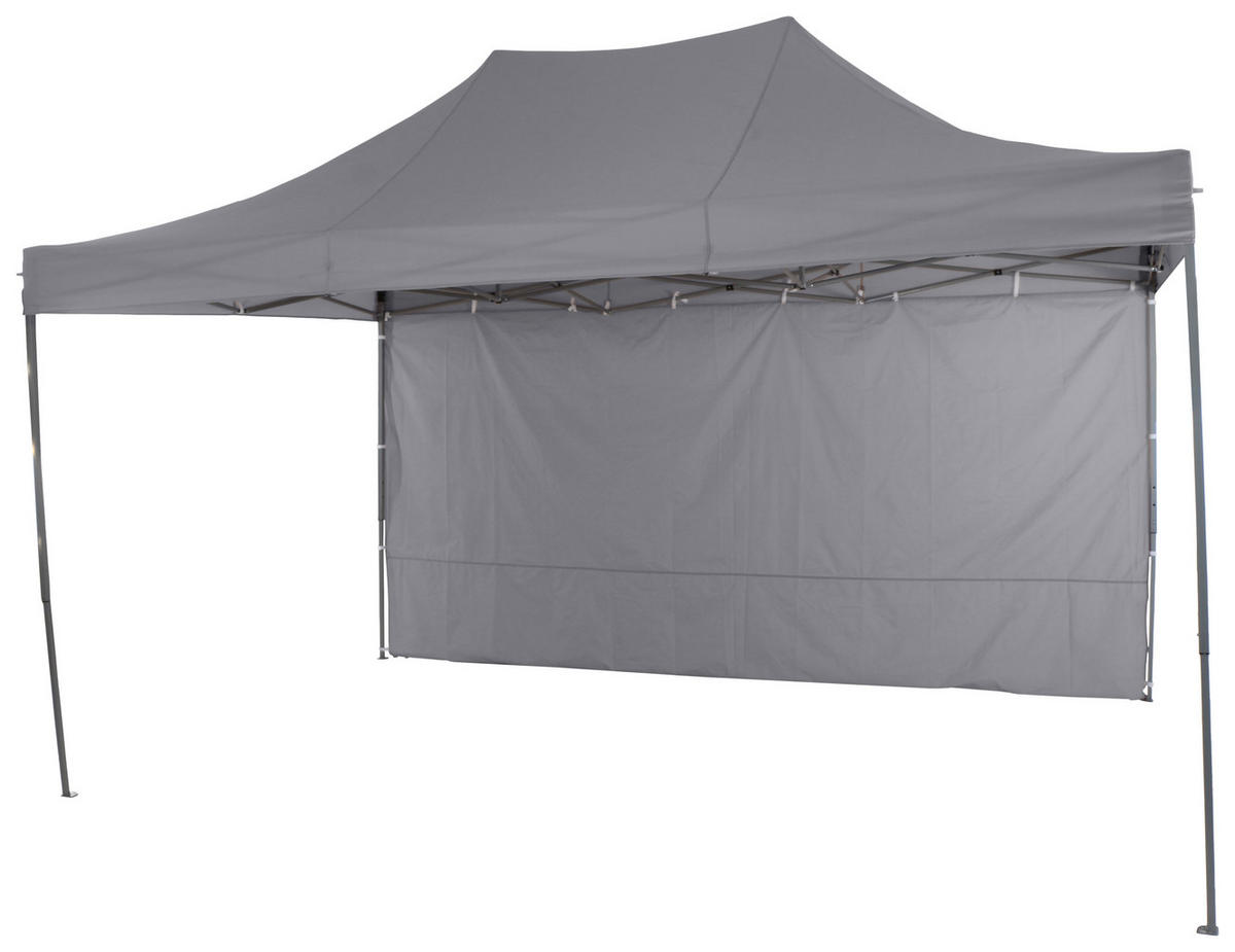 PAVILLON 450/330/300 cm   - Grau, KONVENTIONELL, Textil/Metall (450/330/300cm) - Siena Garden