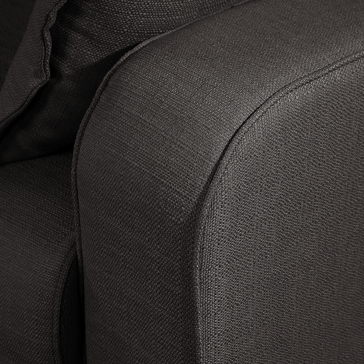 ECKSOFA Beata Dunkelgrau Mikrofaser  - Wengefarben/Dunkelgrau, Design, Holz/Textil (150/230cm) - Livetastic