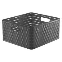 KORB - Anthrazit, Basics, Kunststoff (32,8/30/16cm) - Rotho