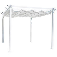 PERGOLA 345/246/395 cm Aluminium  - KONVENTIONELL, Textil/Metall (345/246/395cm) - Gardenson