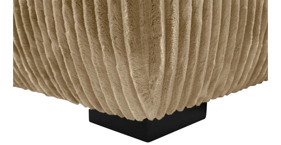 ECKSOFA Beige Cord Zierkissen, Rückenkissen  - Beige/Schwarz, MODERN, Holz/Textil (322/208cm) - Carryhome