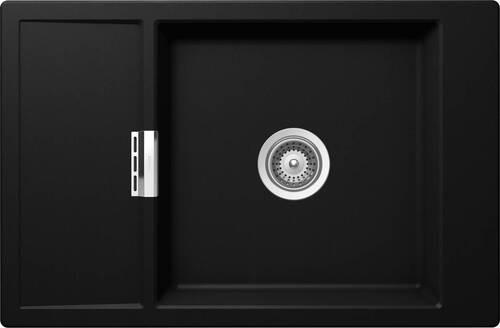SPÜLE MONO D-100XS-U / MOND100XSUPUR1  - Schwarz, Basics, Stein (78/51cm) - Schock