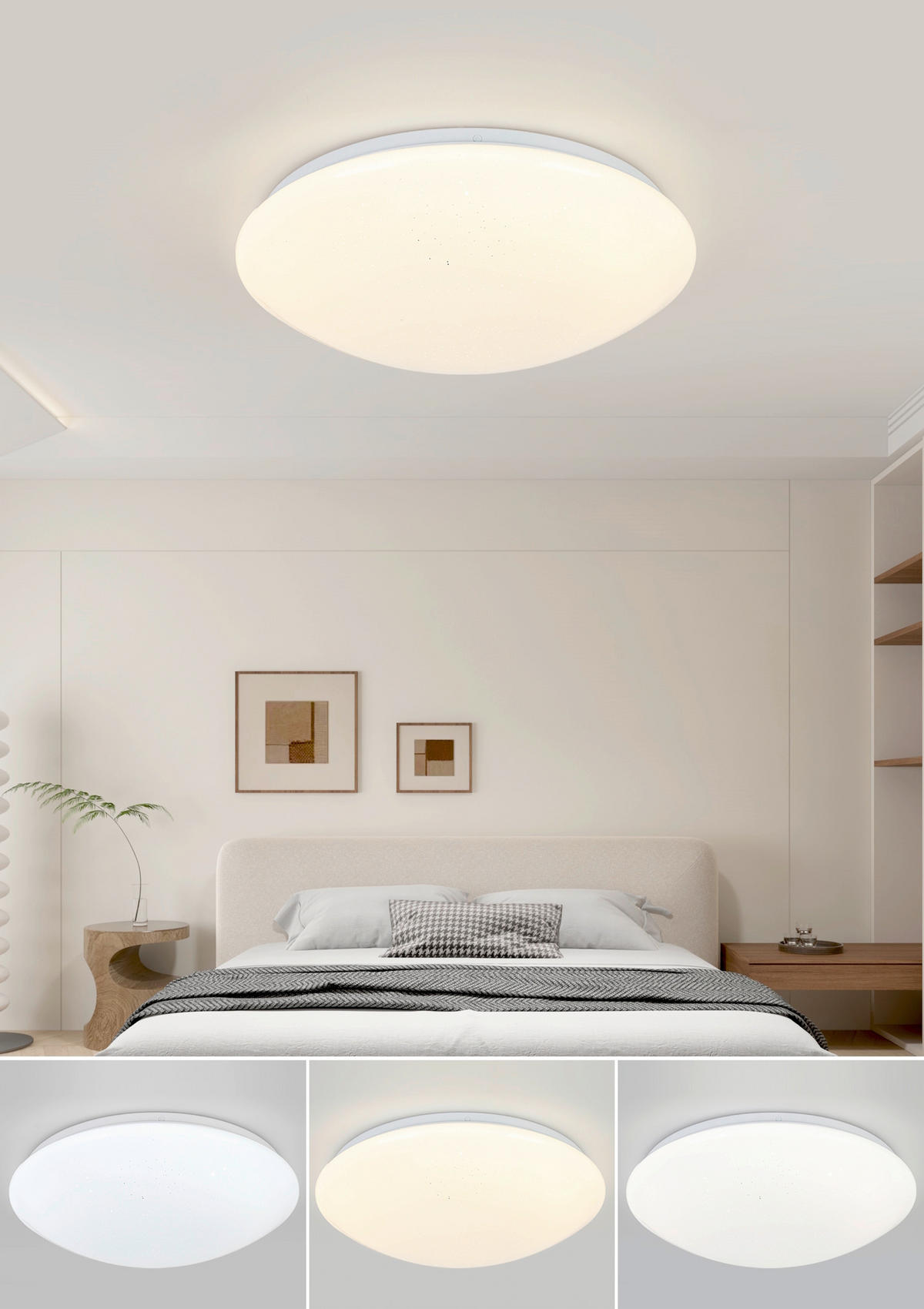 LED PLAFONJERA  - bela, Osnovno, metal/plastika (33/7,5cm) - Boxxx