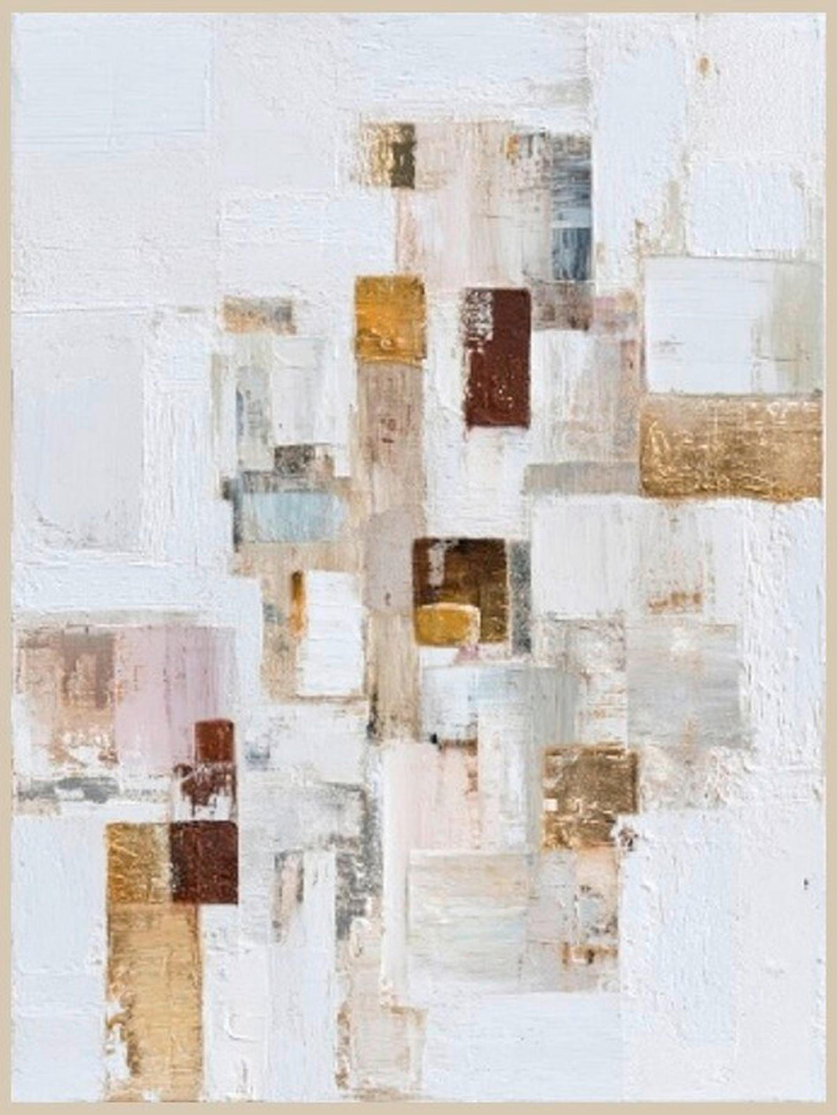 ALUMINIUMBILD Abstraktes Serenity II - Haptic Effect  - Multicolor, Basics, Metall (60/80/4cm) - Euroart