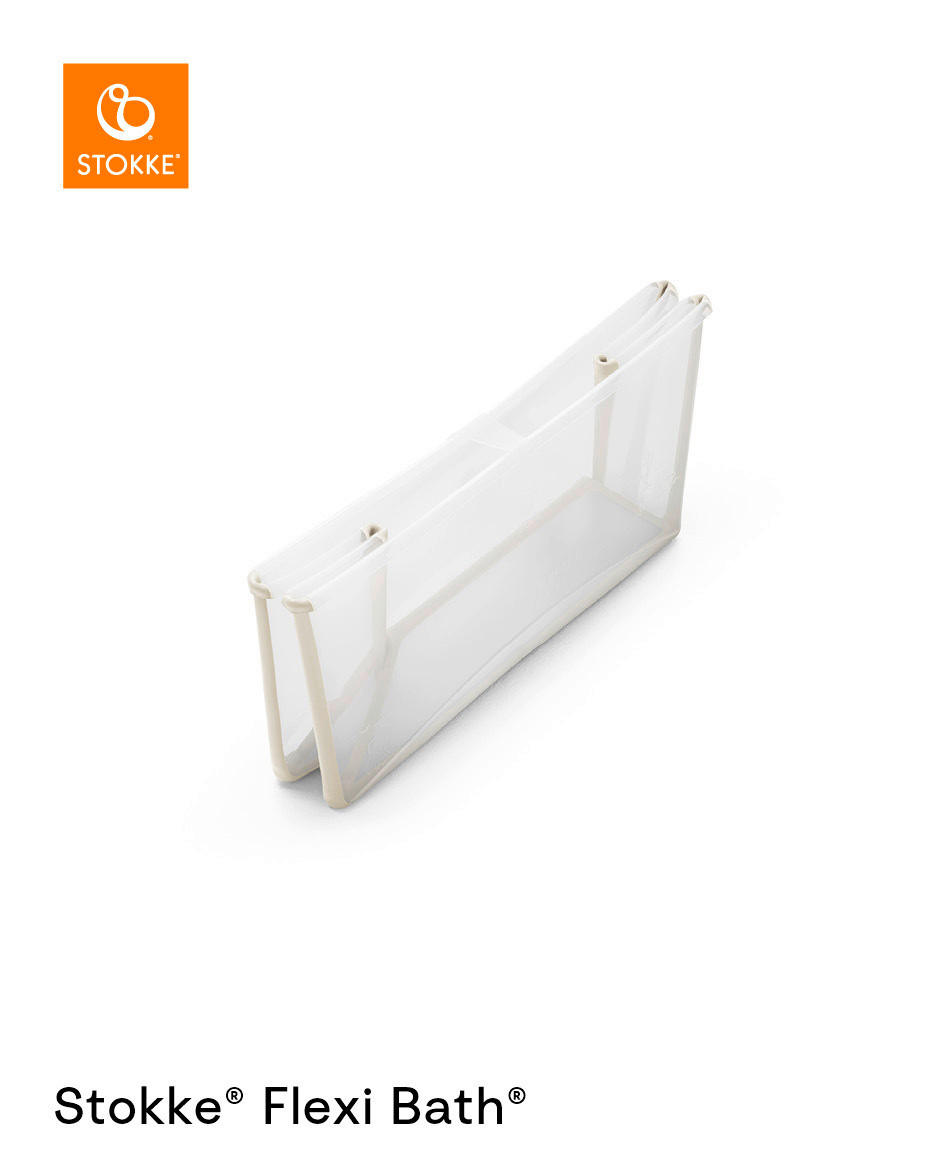 BABYBADEWANNE Flexi Bath Bundle  - Transparent/Beige, Basics, Kunststoff (40/24/80cm) - Stokke