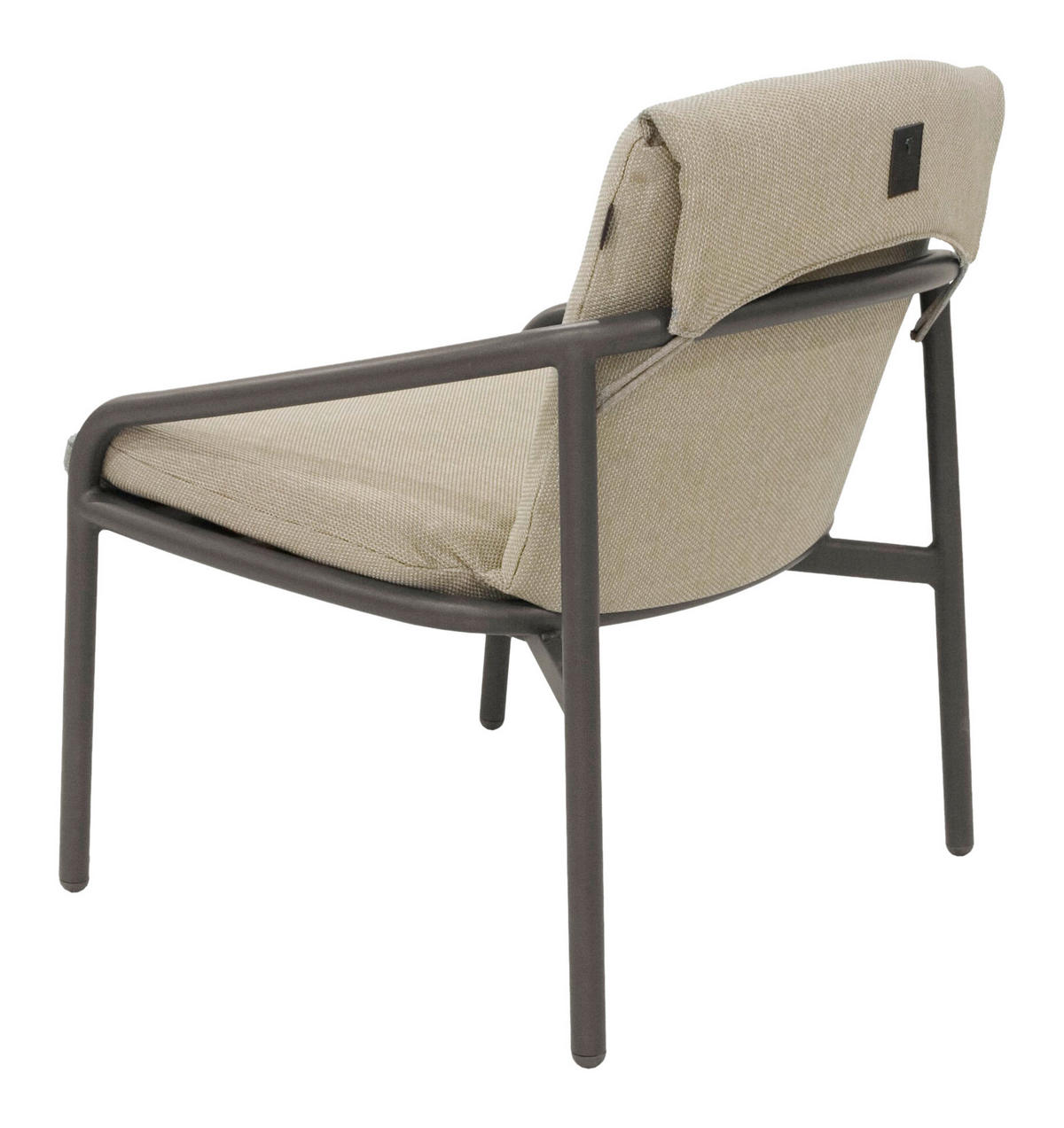 LOUNGESESSEL Aluminium  - Beige/Graubraun, Basics, Textil/Metall (71,5/75/72,6cm) - Joop!