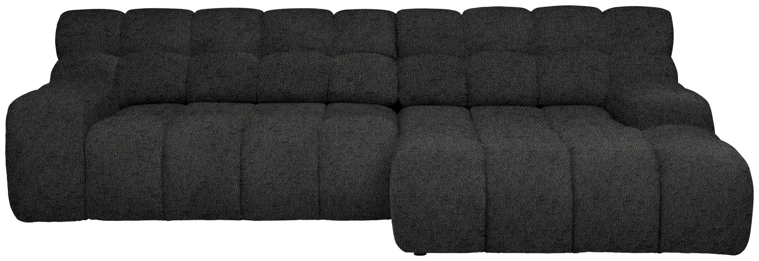 Welnova Ecksofa Schwarz 297x180 cm