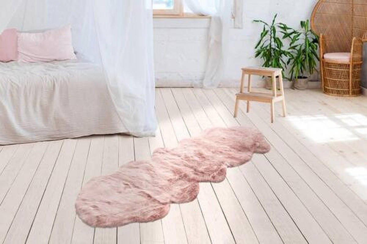 KOBEREC S VYSOKÝM VLASOM, 60/180 cm ružová - ružová, Design, textil (60/180cm)