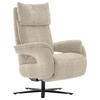 FERNSEHSESSEL in Struktur Beige  - Beige/Schwarz, MODERN, Textil/Metall (73/113-117/85cm) - Cantus
