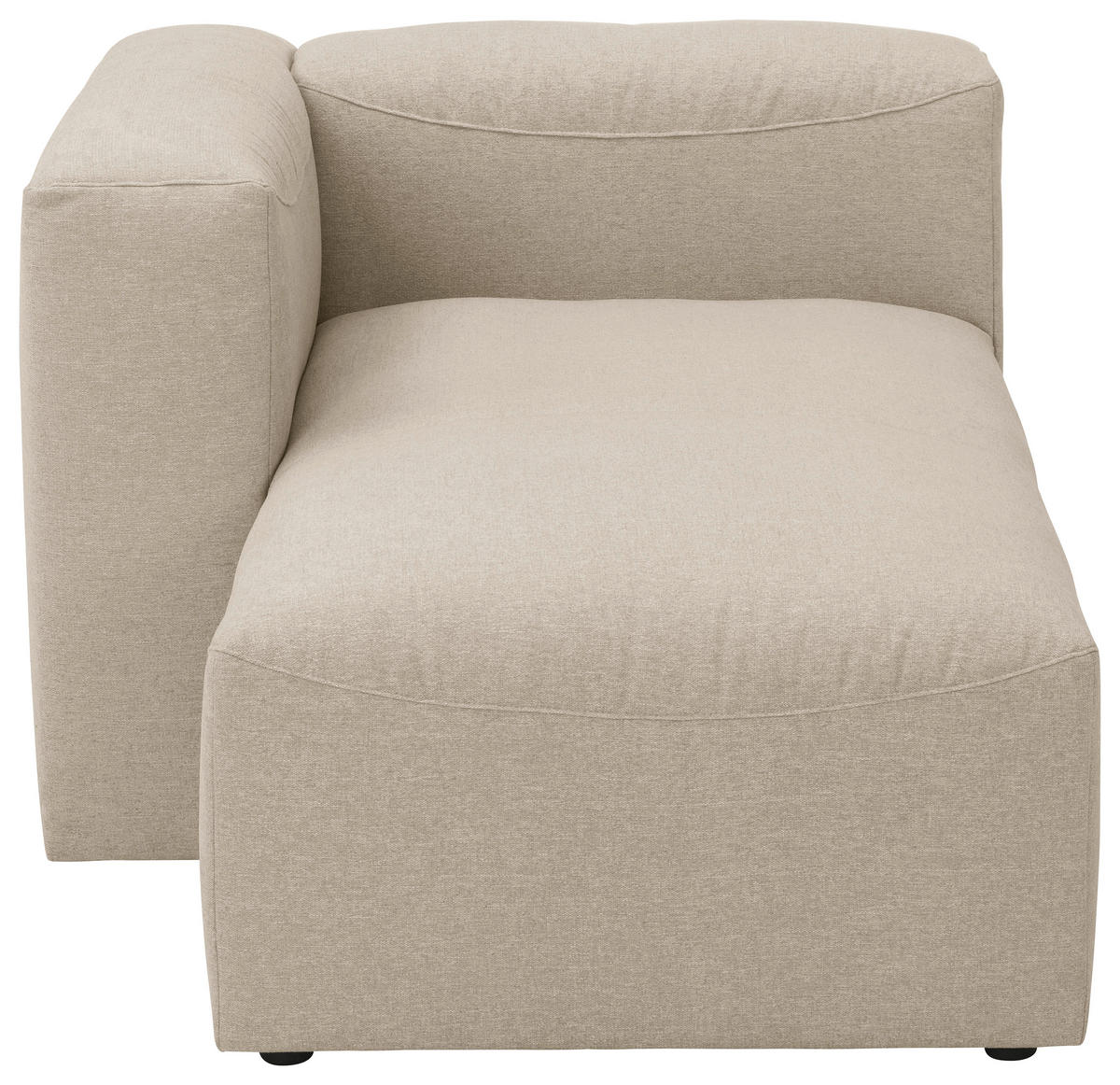RÉCAMIERE Creme Flachgewebe  - Creme, Design, Kunststoff/Textil (160/73/100cm) - Max Winzer