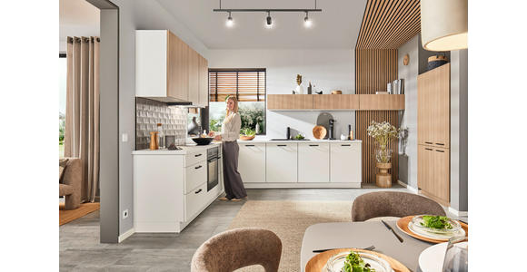 EINBAUKÜCHE - Weiß, Design, Holzwerkstoff - Dieter Knoll