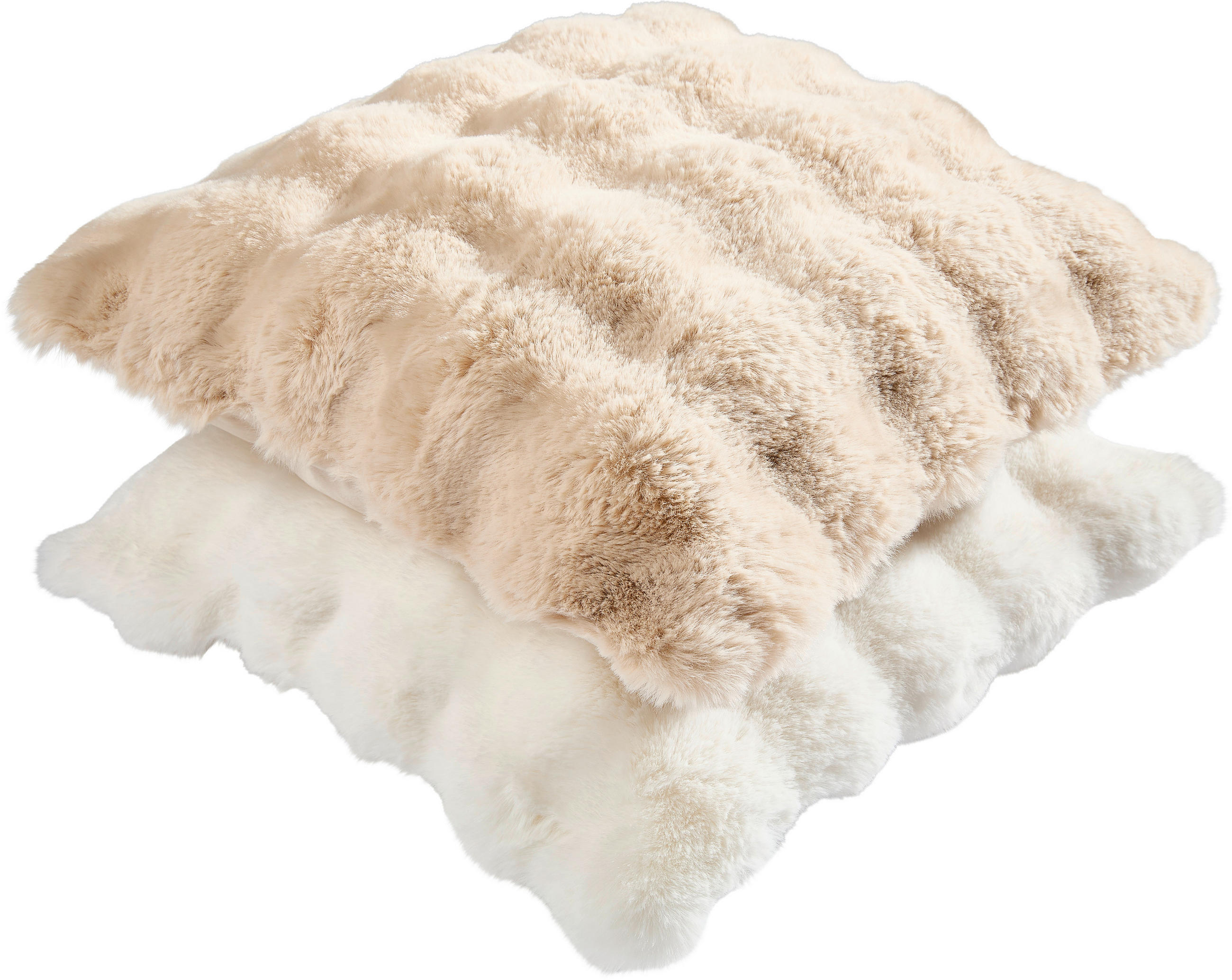 FELLKISSENHÜLLE 48/48 cm  - Beige, Textil (48/48cm) - Dieter Knoll