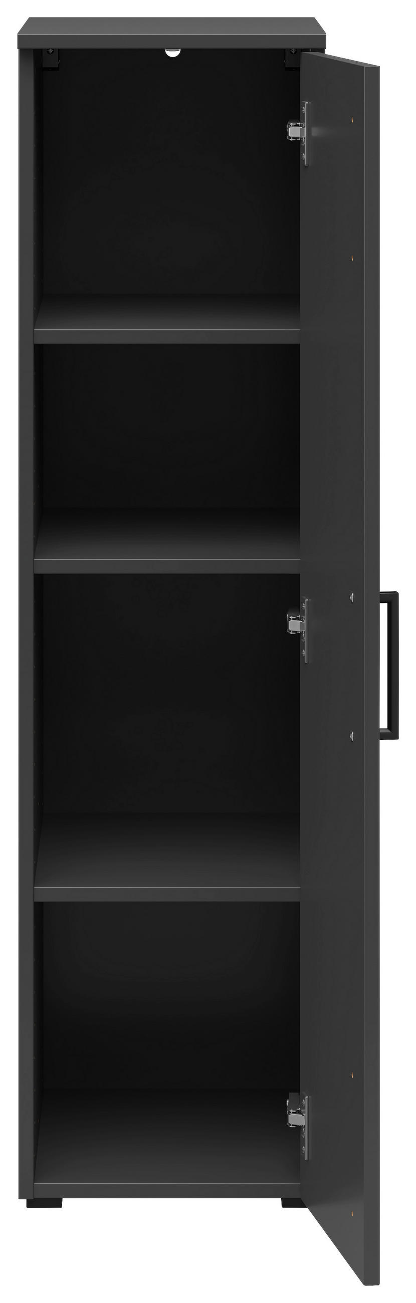 MEHRZWECKSCHRANK 30/115/40 cm  - Anthrazit/Schwarz, Modern, Holzwerkstoff/Kunststoff (30/115/40cm) - Carryhome