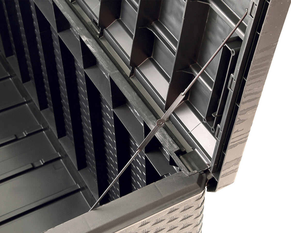 KISSENBOX 124/56/54 cm  - Braun, Basics, Kunststoff (124/56/54cm) - Ambia Garden