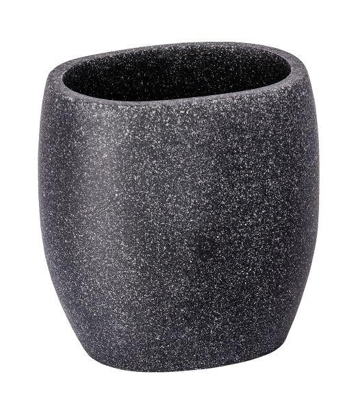 KELÍMEK NA ZUBNÍ KARTÁČEK antracitová - antracitová, Konvenční, plast (9,5/9,3/6,6cm) - Wenko