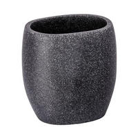 KELÍMEK NA ZUBNÍ KARTÁČEK antracitová - antracitová, Konvenční, plast (9,5/9,3/6,6cm) - Wenko