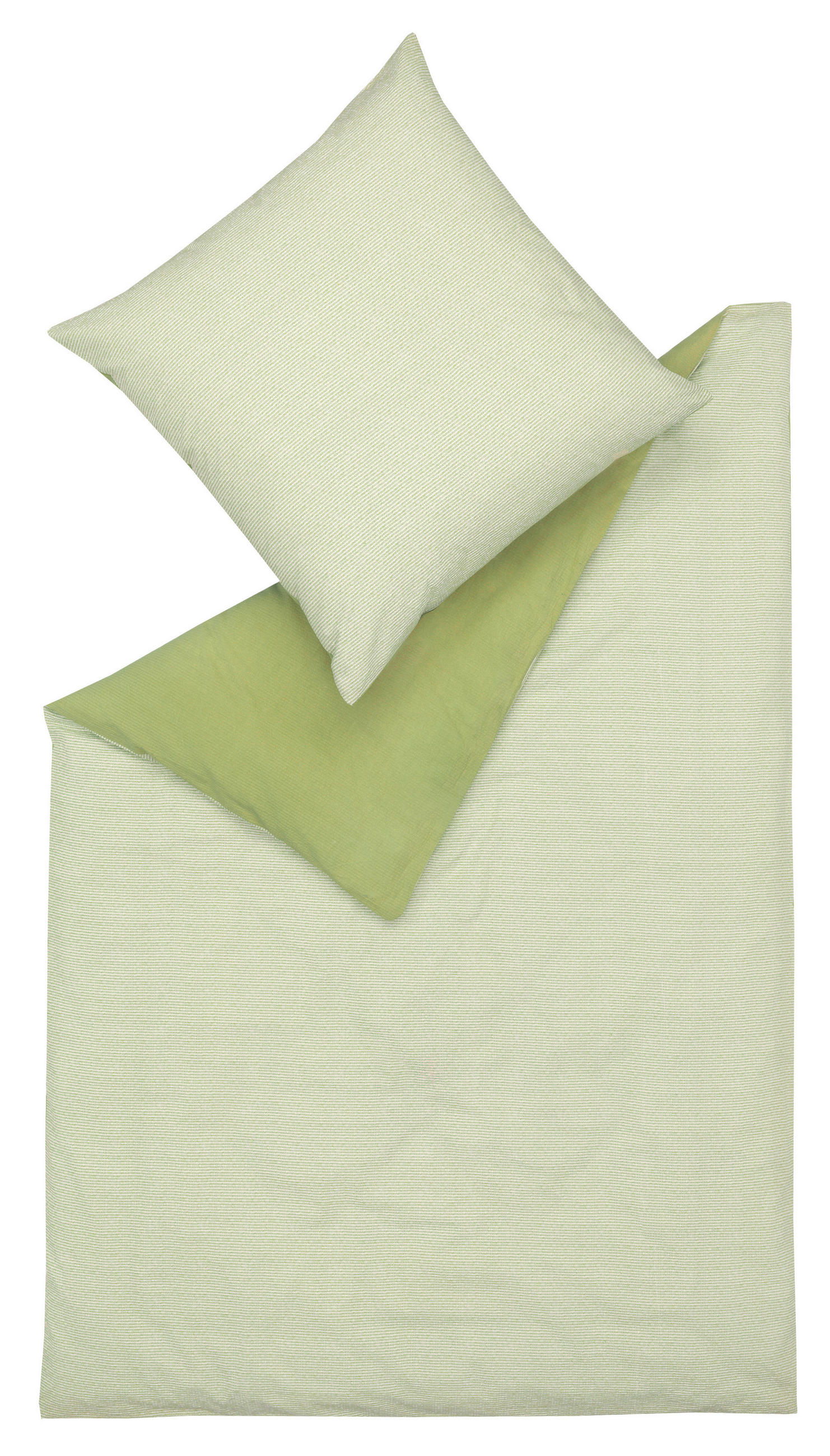 WENDEBETTWÄSCHE E-Caja Seersucker 135/200 cm  - Hellgrün/Grün, Basics, Textil (135/200cm) - Esprit