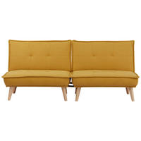 SCHLAFSOFA in Webstoff Gelb  - Gelb/Naturfarben, Design, Holz/Textil (99/84/83cm) - MID.YOU