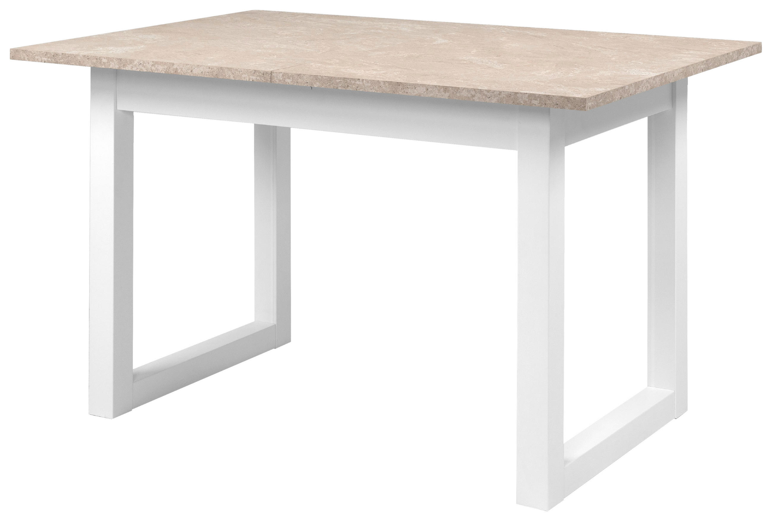 ESSTISCH in Holzwerkstoff 120/80/75 cm  - Sandfarben/Weiß, Basics, Holzwerkstoff (120/80/75cm) - MID.YOU