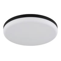 LED-DECKENLEUCHTE MATTHEW 30/5 cm   - Schwarz/Weiß, KONVENTIONELL, Kunststoff (30/5cm) - Globo