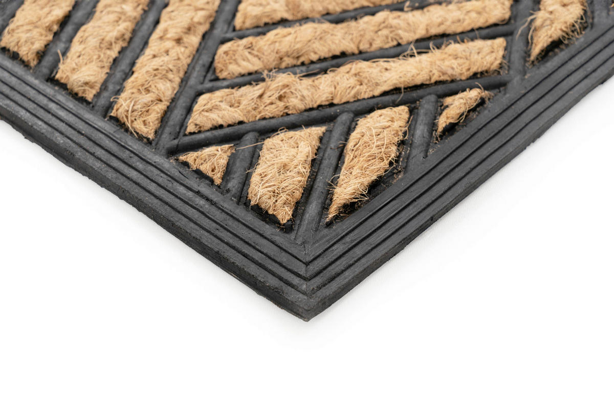 DVEŘNÍ ROHOŽKA, 40/60 cm světle hnědá - světle hnědá, Basics, textil/plast (40/60cm) - Kayoom