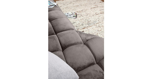 ECKSOFA Grau Flachgewebe  - Schwarz/Grau, MODERN, Kunststoff/Textil (235/275cm) - Landscape