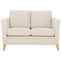 2-SITS SOFFA i beige  - beige/naturfärgad, Klassisk, metall/trä (138/90/87cm) - Best Price
