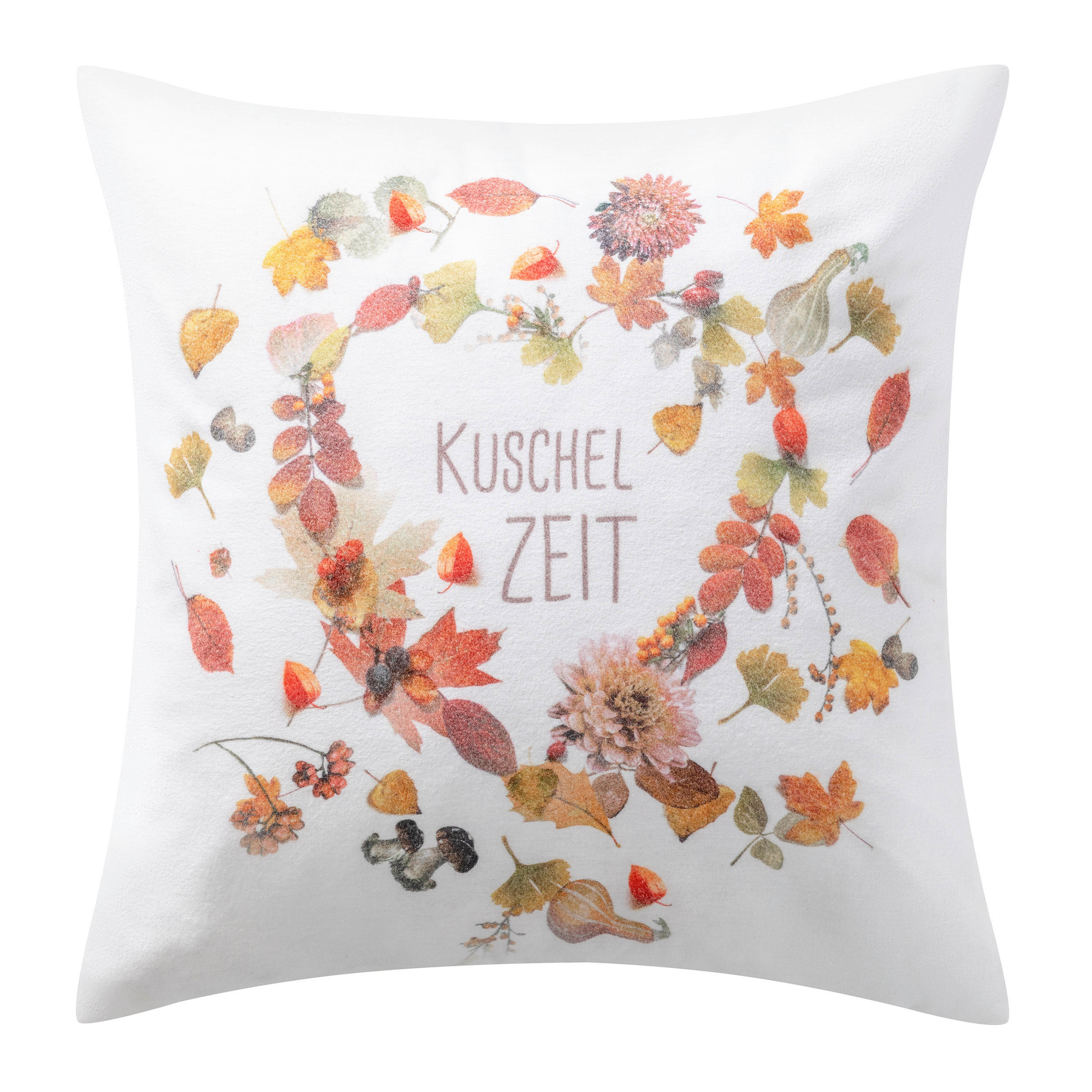 KISSENHÜLLE Home 50/50 cm  - Kastanienfarben, Design, Textil (50/50cm) - Estella