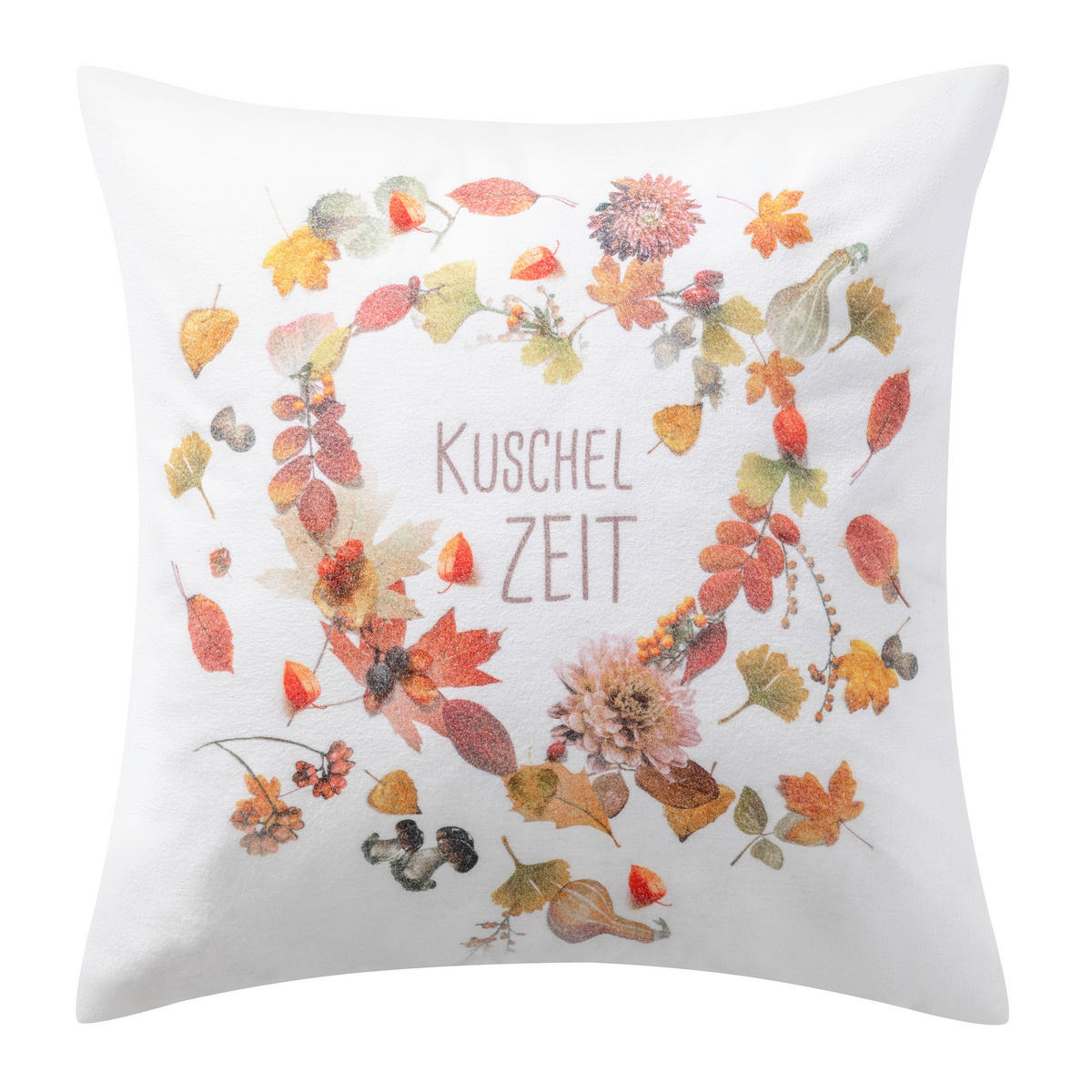 KISSENHÜLLE Home 50/50 cm  - Kastanienfarben, Design, Textil (50/50cm) - Estella