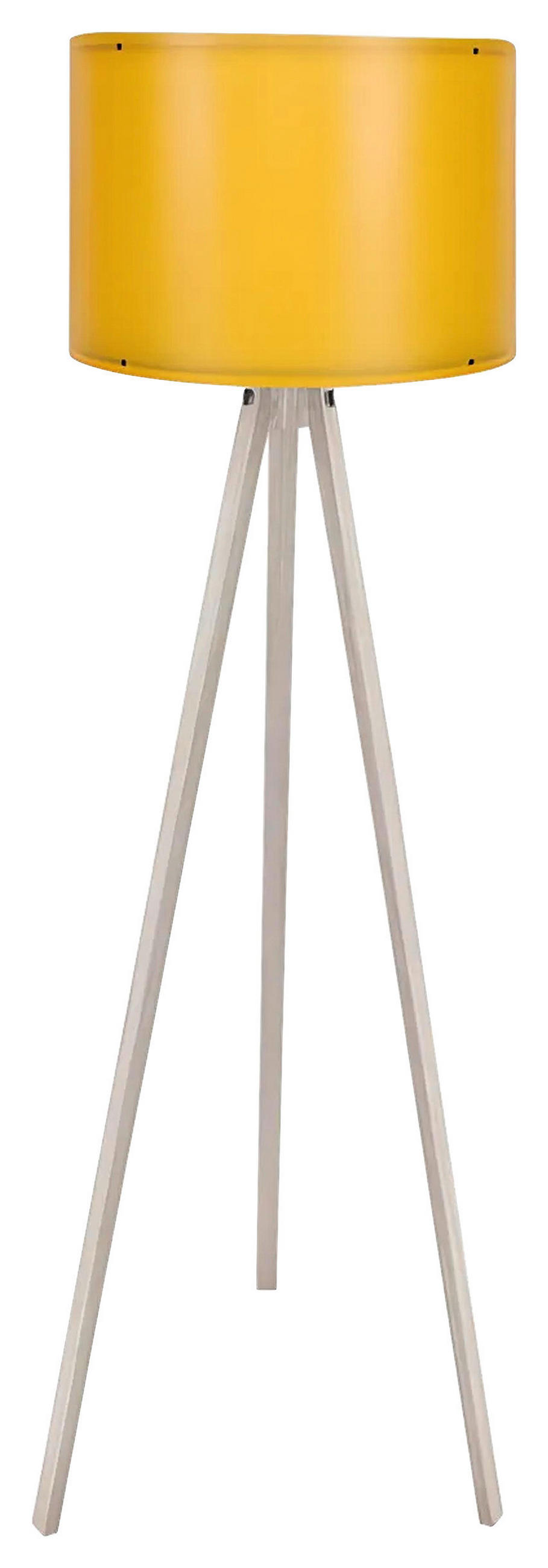 STEHLEUCHTE Modern 38/145 cm  - Gelb/Creme, Design, Holzwerkstoff/Kunststoff (38/145cm) - P & B