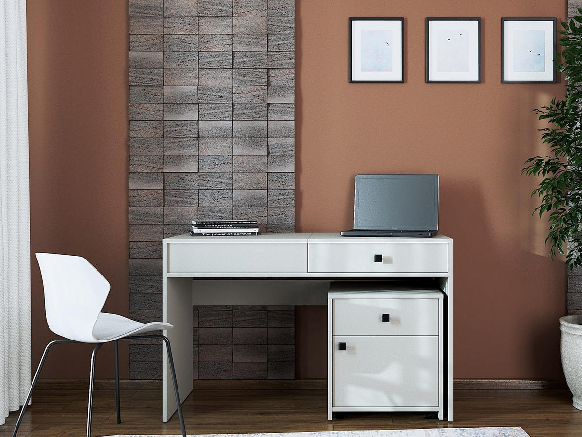SCHMINKTISCH 120/50/76 cm, Kaschmir  - Kaschmir/Schwarz, MODERN, Holzwerkstoff/Kunststoff (120/50/76cm) - Milino