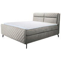 POSTELJA BOXSPRING 180 cm   x 200 cm  , les, kovina, leseni material  - črna, Basics, kovina/leseni material (180/200cm) - Esposa